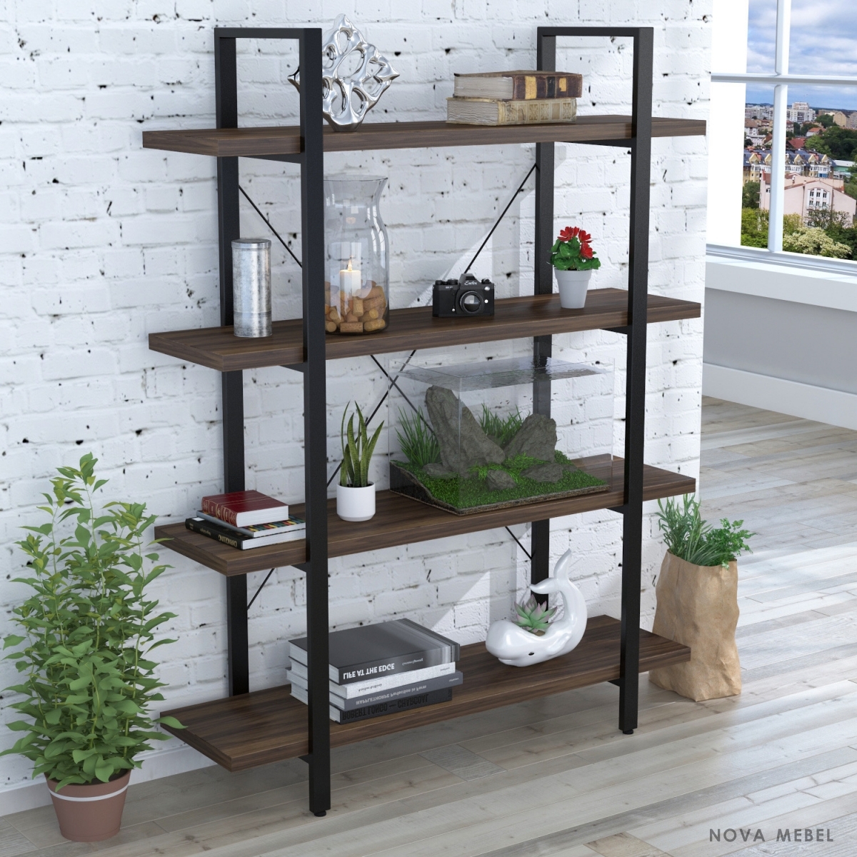 Стеллаж Loft Design Сингл-4 Стеллаж Loft Design Сингл-4