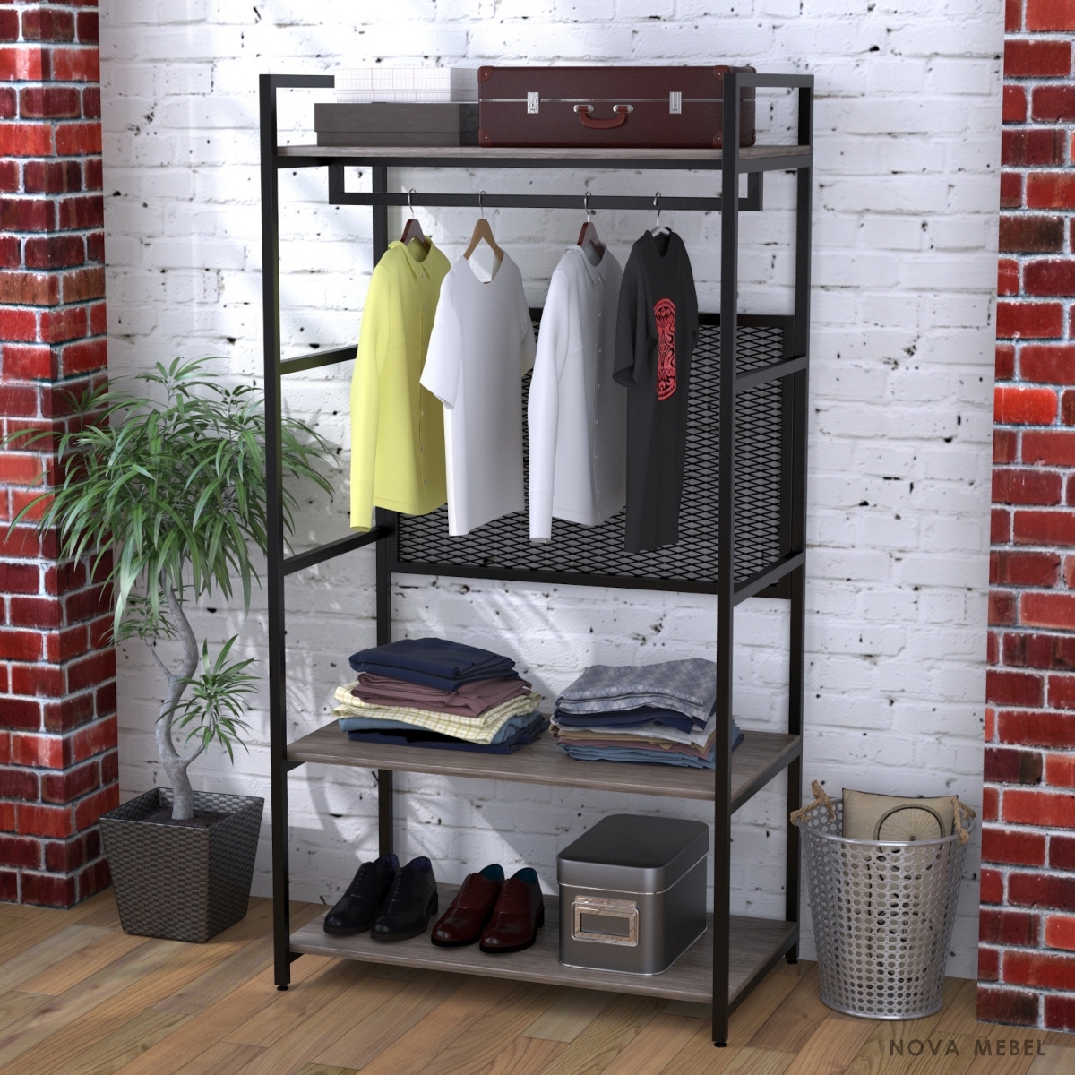 Стеллаж для одежды Loft Design LV-100 Стеллаж для одежды Loft Design LV-100