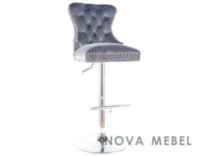 Барный стул AUGUST C H-1 VELVET Барный стул AUGUST C H-1 VELVET