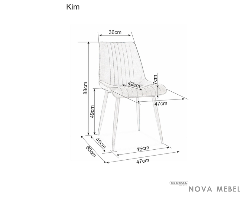 Стул Signal Kim Velvet Стул Signal Kim Velvet