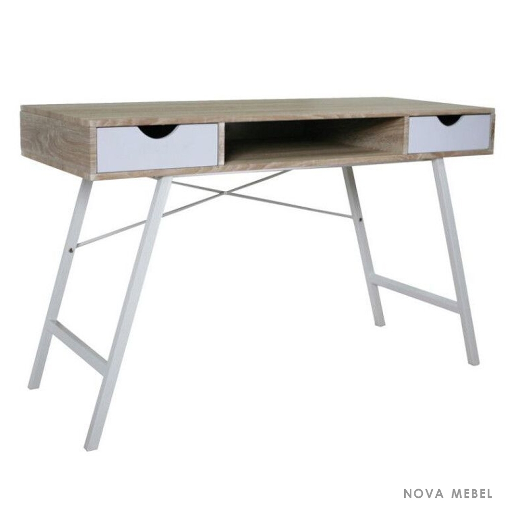 Стол офисный Signal B-140 Дуб сонома/белый Стол офисный Signal B-140 Дуб сонома/белый