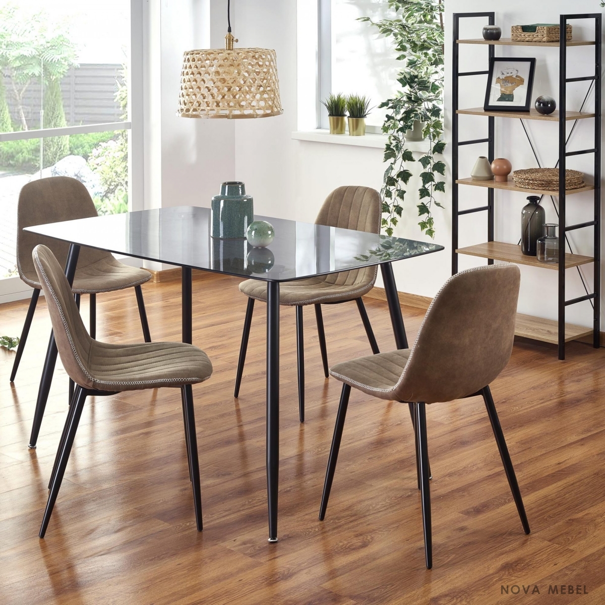 Стол обеденный NEXT HALMAR черный Стол обеденный NEXT HALMAR черный