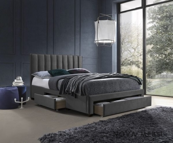 Кровать GRACE 160 HALMAR серый Кровать GRACE 160 HALMAR серый