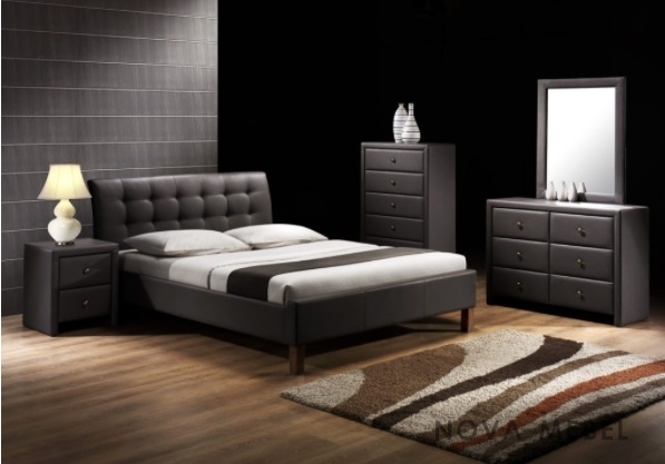 Кровать SAMARA 160 HALMAR черный Кровать SAMARA 160 HALMAR черный