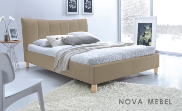 Кровать SANDY 160 HALMAR бежевый Кровать SANDY 160 HALMAR бежевый