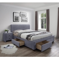 Кровать MODENA 3 160 HALMAR серый